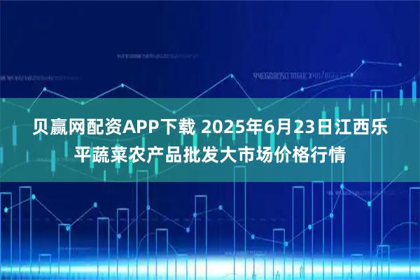 贝赢网配资APP下载 2025年6月23日江西乐平蔬菜农产品批发大市场价格行情