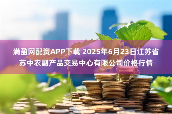 满盈网配资APP下载 2025年6月23日江苏省苏中农副产品交易中心有限公司价格行情