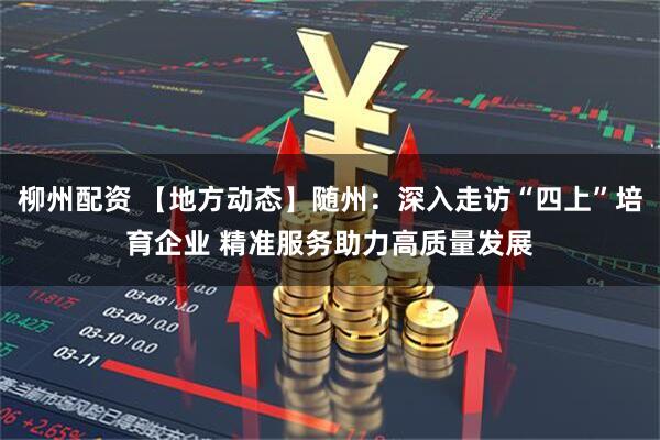 柳州配资 【地方动态】随州：深入走访“四上”培育企业 精准服务助力高质量发展